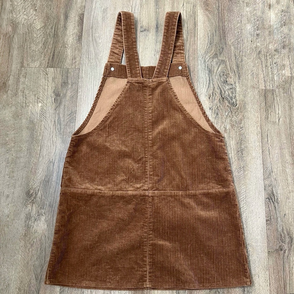 Zara Women's Corduroy Overall Dress in Brown Size XS - Picture 7 of 12